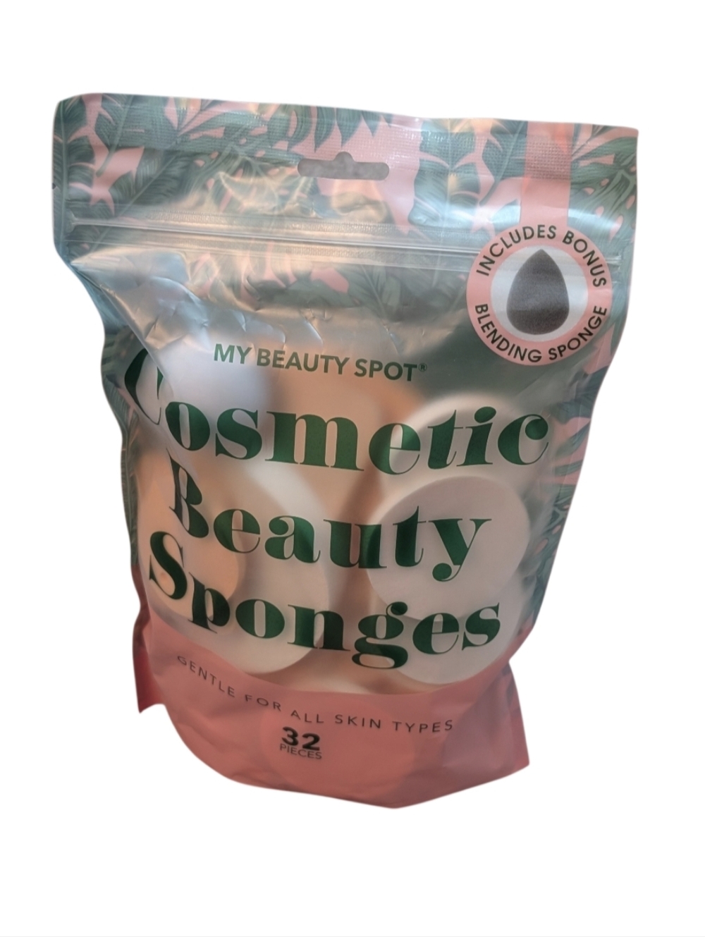 My Beauty Spot Pink Cosmetic Beauty Sponges - 32 Pack
